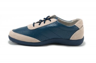 Pantofi albastri din piele naturala TOPWAY DP8