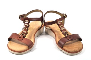 Sandale maro In shoes, din piele naturala