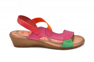 Sandale multicolore Xusandalia din piele naturala