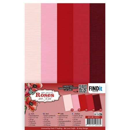 Amy Design Linnen Karton, 13,5x27cm, AD-4K-10027 (Locatie: S1)