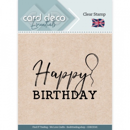 Card Deco Clear Stamp Happy Birthday CDECS141 (Locatie: nn249)