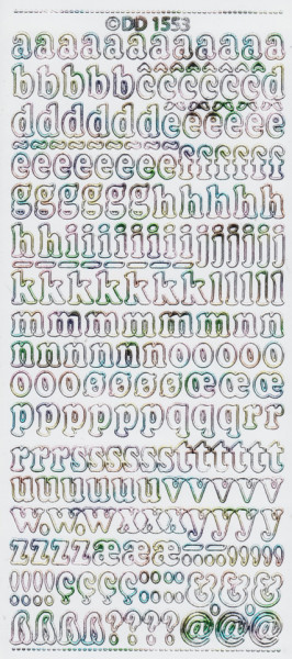 Doodey stickervel alfabet multicolor DD1553 (Locatie: u108)