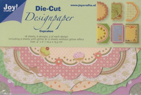Joy! Crafts Die Cut Designpaper cupcakes 8011/0515 (Locatie: K265)