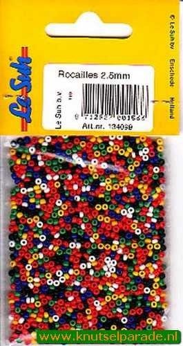 Le Suh kralen mix rocailles 2,5 mm, 20gr. 134099 (Locatie: K3)