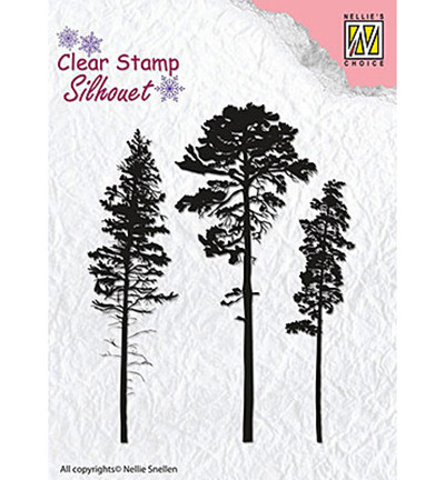 Nellie Snellen Clear Stamp Pinetrees SIL037 (Locatie: oo034)