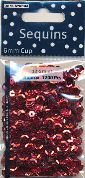 Sequins Regular Red Cup 12212 1204 (Locatie: 1d)