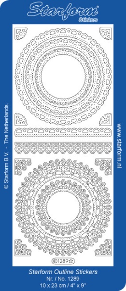 Starform sticker ornamenten goud 1289 (Locatie: i572)