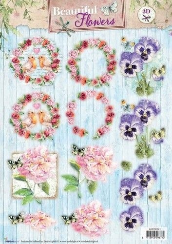Studio Light Stansvel Beautiful Flowers EASYBF521 (Locatie: 1703)