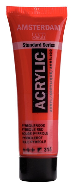 Amsterdam Acrylverf Tube 20 ml Pyrrolerood 315