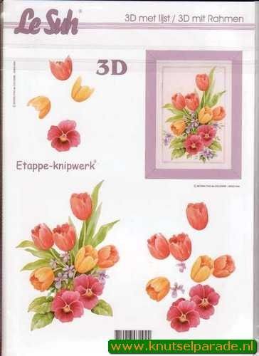 Le Suh 3D schilderij bloemen nr. 4135003 (Locatie: 2438)