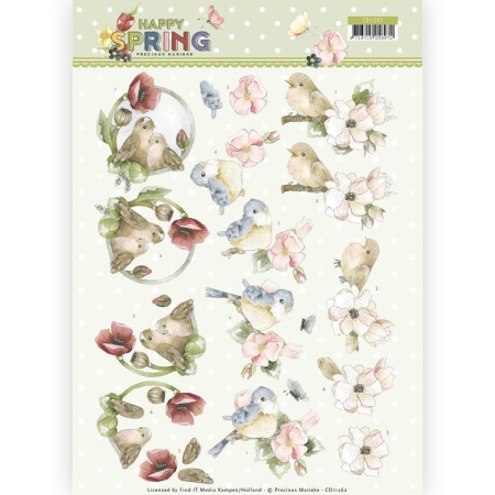Precious Marieke knipvel lente vogels CD11262 (Locatie: 0315)