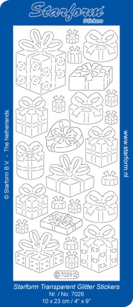Starform sticker glitter goud/zilver 7029 (Locatie: i312 )