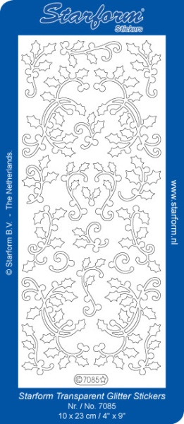 Starform sticker glitter goud / zilver 7085 (Locatie: J520)