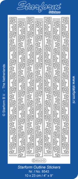 Starform sticker kerst goud 8543 (Locatie: C264)