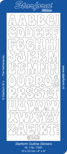 Starform sticker velvet letters light groen 7043 (Locatie: B339)