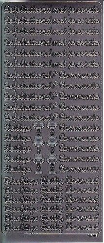 Sticker communie zilver 1713 (Locatie: N201 )