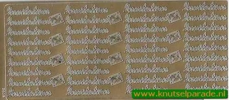 Stickervel goud Invitation 2605 (Locatie: E189)