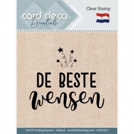 Card Deco Clear Stamp De beste wensen CDECS013 (Locatie: NN287)