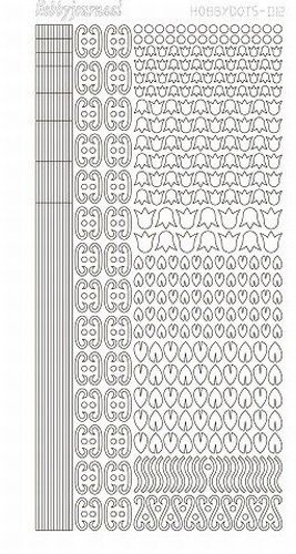 Hobbydots stickervel glanzend wit 012 (Locatie: BB194 )
