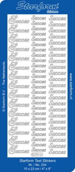 Starform sticker goud succes 234 (Locatie: KK190)