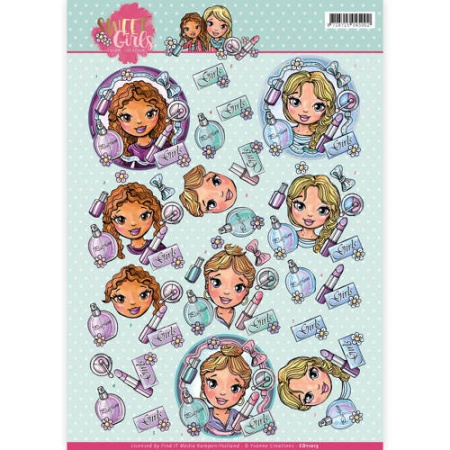 Yvonne Creations knipvel sweet girls CD11013 (Locatie: 2589)
