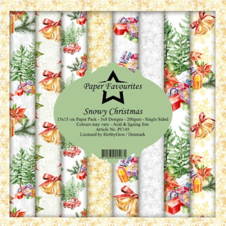 Dixi Craft Paper Pack, 15x15 cm, Snowy Christmas PF145
