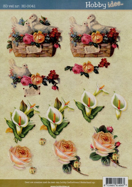 Hobby Idee knipvel bloemen HI-0041 (Locatie: 5812)