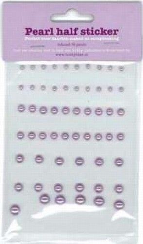 Hobby Idee zelfklevende plakparels roze/lila 50 stuks PK-0003 (Locatie: K2)