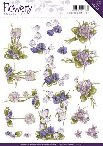 Precious Marieke knipvel bloemen CD10671 (Locatie: 1131)