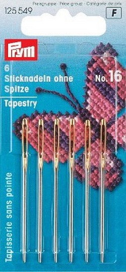 Prym borduurnaalden zonder punt 6 stuks no.16