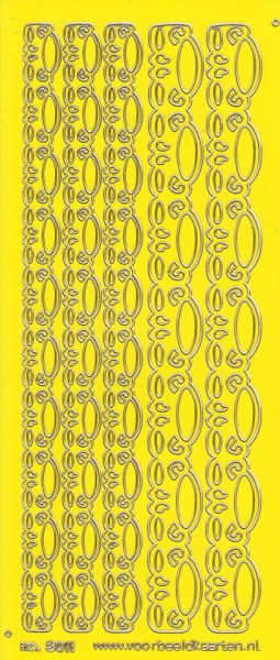 Stickervel geel/goud nr. 3011 (Locatie: K154)