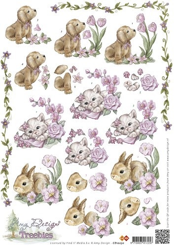 Amy Design knipvel dieren CD10250 (Locatie: 0420)