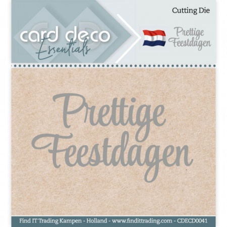 Card Deco snijmal Prettige Feestdagen CDECD0041 (Locatie: nn252)