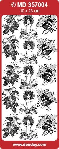 Doodey stickervel transparant goud md357004 (Locatie: t020)