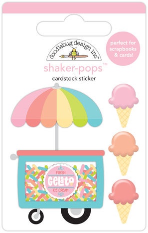 Doodlebug Cardstock Shaker Sticker ijs 7751 (Locatie: n042)