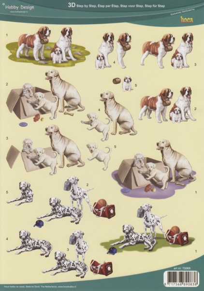 Hobby design knipvel honden 73068 (Locatie: 2704)
