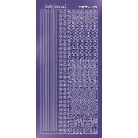 Hobbydots stickervel glanzend paars STDM029 (Locatie: PP145 )