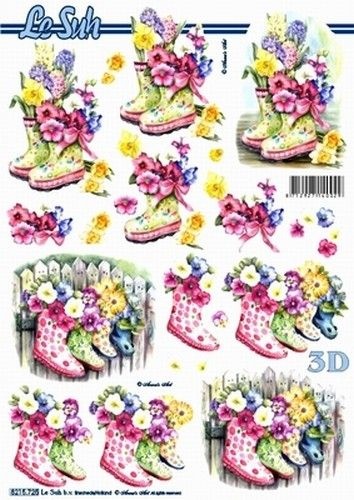 Le Suh knipvel bloemen/laarsjes/zomer 8215725 (Locatie: 4433)