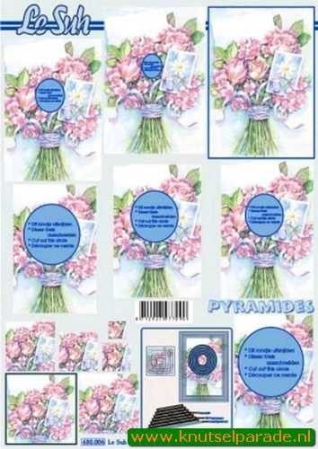 Le Suh pyramides knipvel bloemen 630006 (Locatie: 0237)