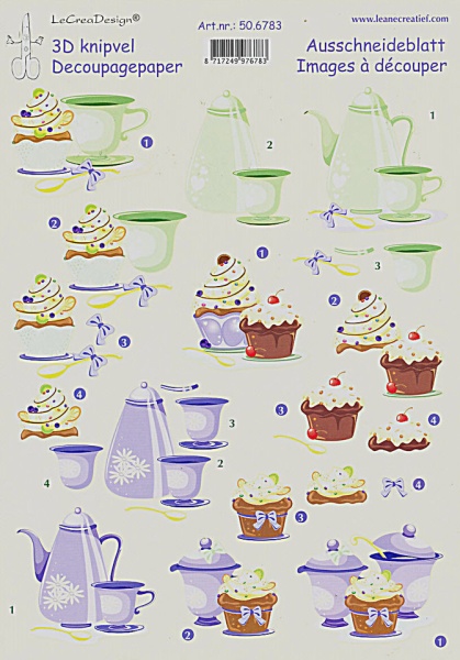 Leane Creatief knipvel koffie 506783 (Locatie: 611)