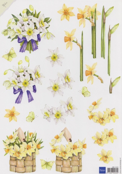 Marianne Design knipvel bloemen MB0121 (Locatie: 0923)
