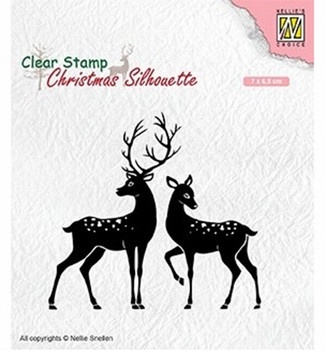 Nellie Snellen Clear Stamp Christmas Silhouette Deer CSIL006 (Locatie: NN233)