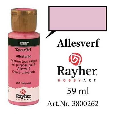 Rayher acryl- allesverf babyroze 59 ml. 3800262 (Locatie: KB)