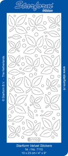 Starform sticker bladeren velvet zwart 7110 (Locatie: C349)