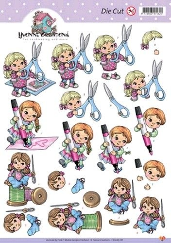 Card Deco stansvel kinderen CD10185 PO (Locatie: 209)