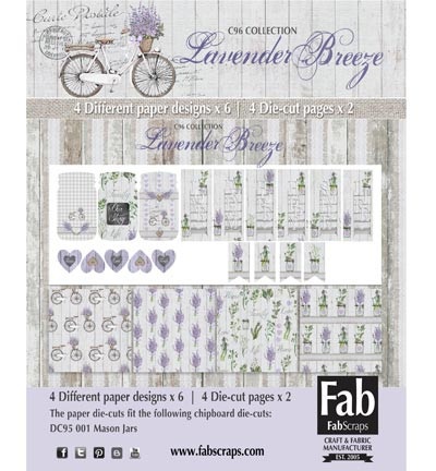 FabScraps Card Kit Lavender Breeze MC96001A (Locatie: 4227)