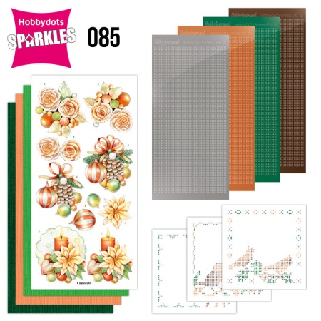 Sparkles Set 85 Salmon Christmas Baubles SPDO085