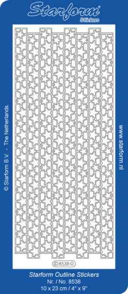 Starform sticker kerst zilver 8538 (Locatie: B281)