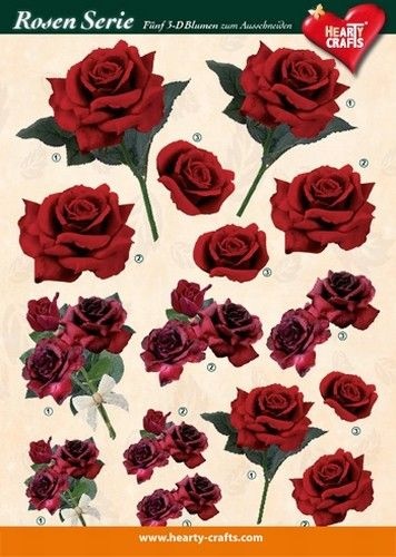 Hearty Crafts knipvel rozen 5 (Locatie: 4837)
