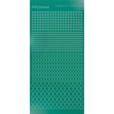 Hobbydots stickervel donker groen STDMSP01J (Locatie: u262)